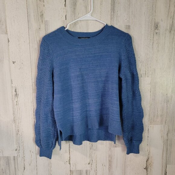 Chrisitian Siriano New York Blue Knit Sweater - Picture 1 of 5